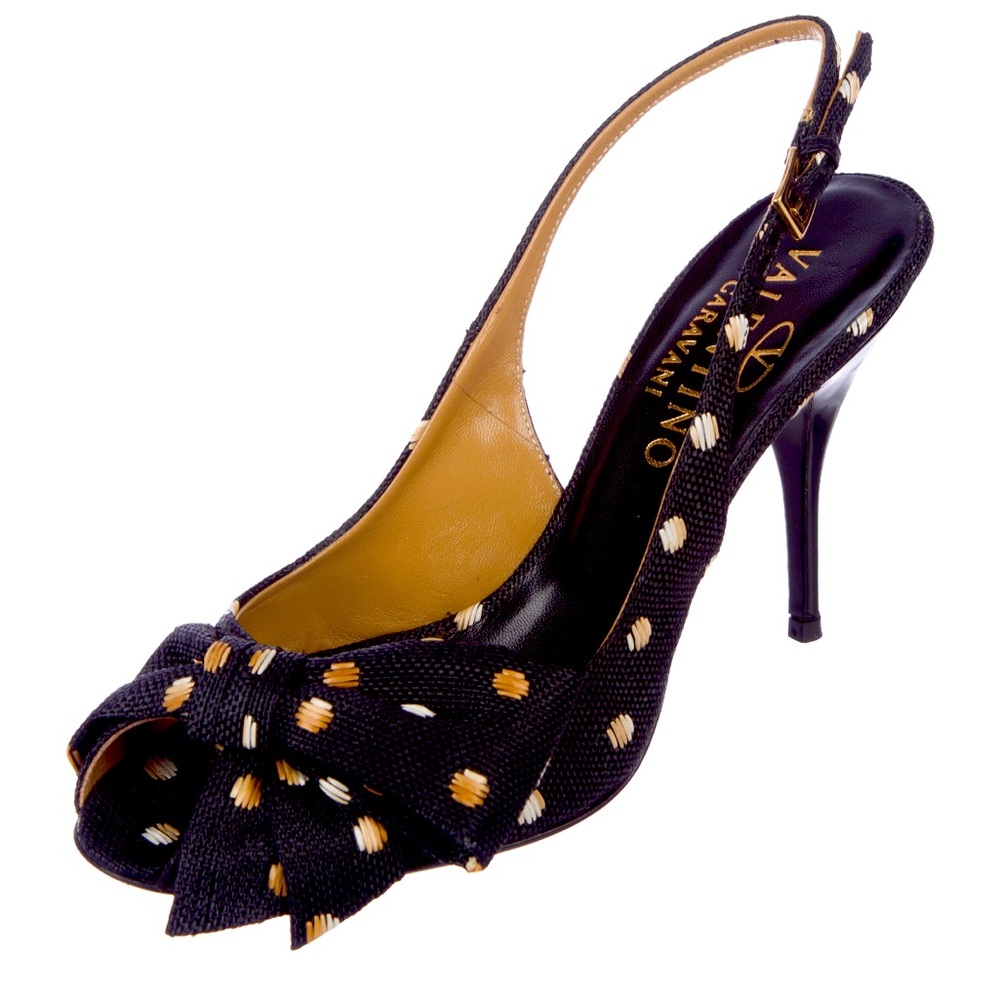 Valentino Polka dot sling back sandals - sz7